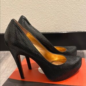 Guess Black Platform Stilettos